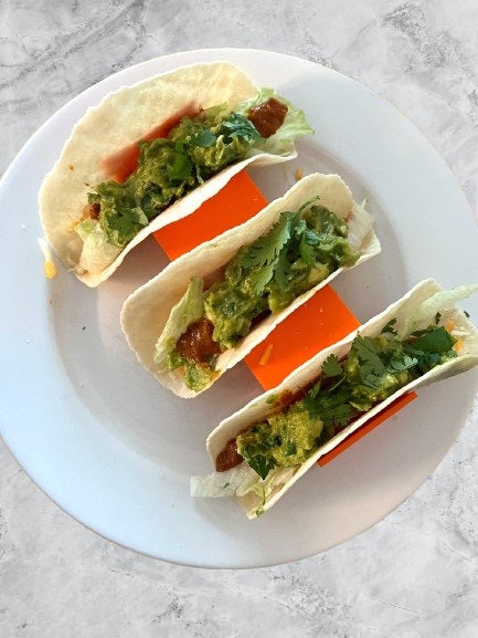 Triple Taco Holder - Durable Plastic Stand for Holding Up to 3 Tacos Upright and Secure