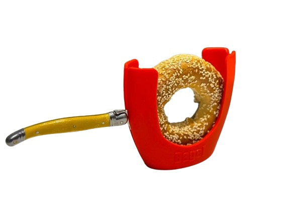 Plastic Bagel Slicer - Safe and Efficient Bagel Cutter - Easy to Use