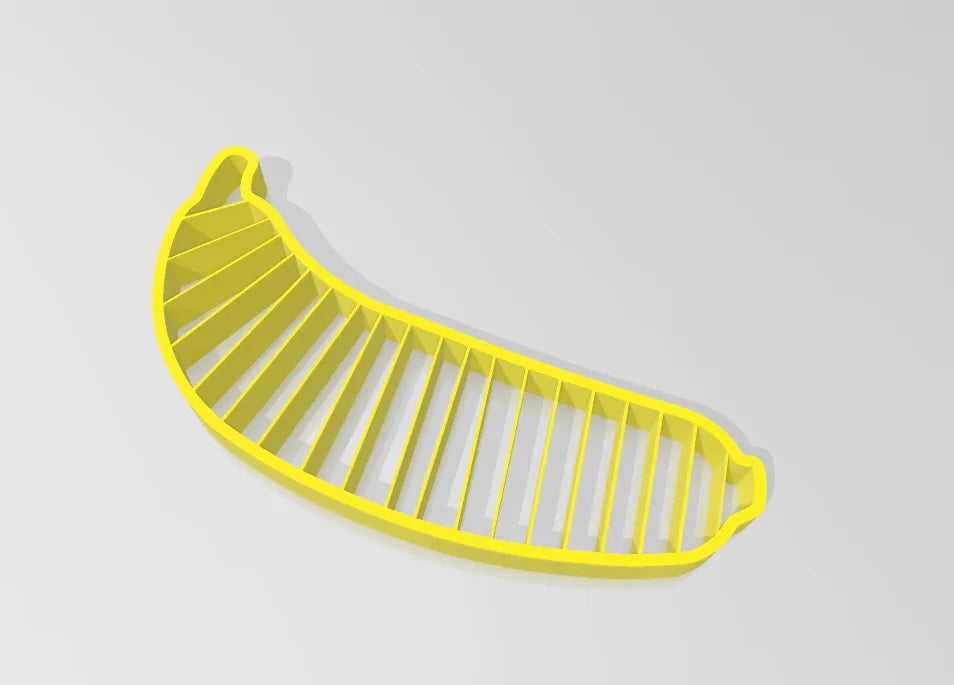 Simple Banana Slicer - Easy and Quick Banana Shaped Plastic Cutter for Banana