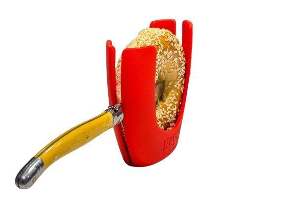 Plastic Bagel Slicer - Safe and Efficient Bagel Cutter - Easy to Use