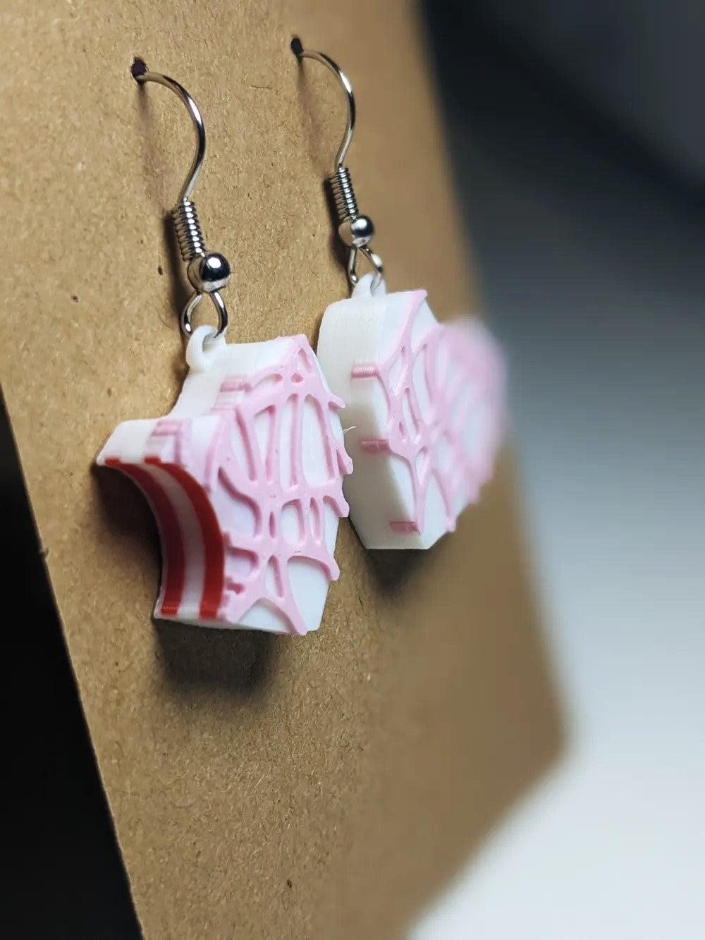 Little Debbie Valentine Heart Cake Earrings - Plastic | Valentine's Day Earrings for Gifts