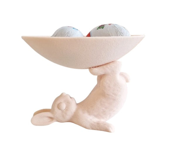 Cute Easter Rabbit Bowl Ornament for Home Decor - Ideal for Spring Festivities
