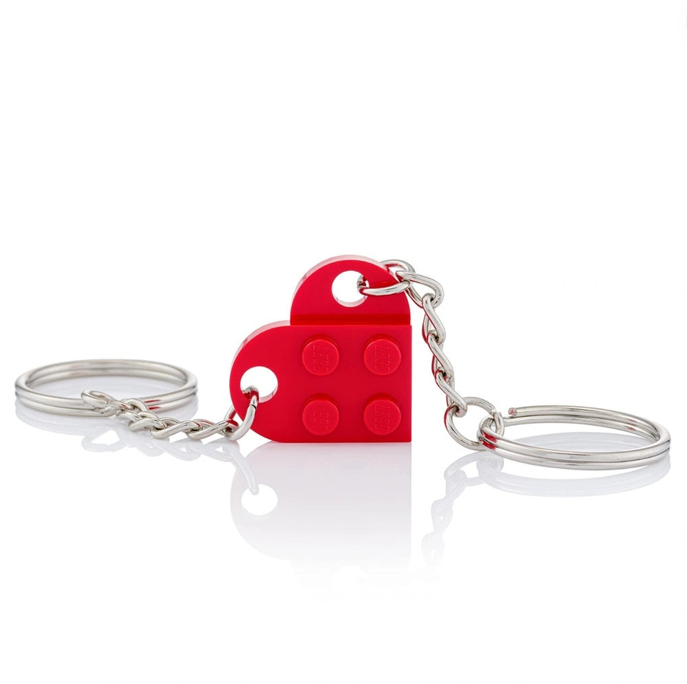 Lego brick heart keyring -3 Pcs Love Heart Keyring Small Brick Heart Keychain