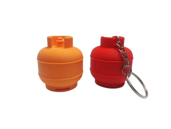 Gas Cylinder Stash Keychain - Keychain for Coin, Medicine and Vitamins