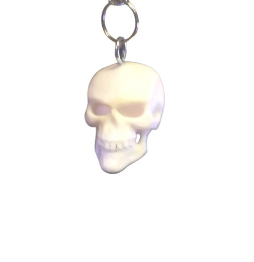 The Little Skull Halloween Keychain - Spooky Plastic Accessory for Keys and Bags
