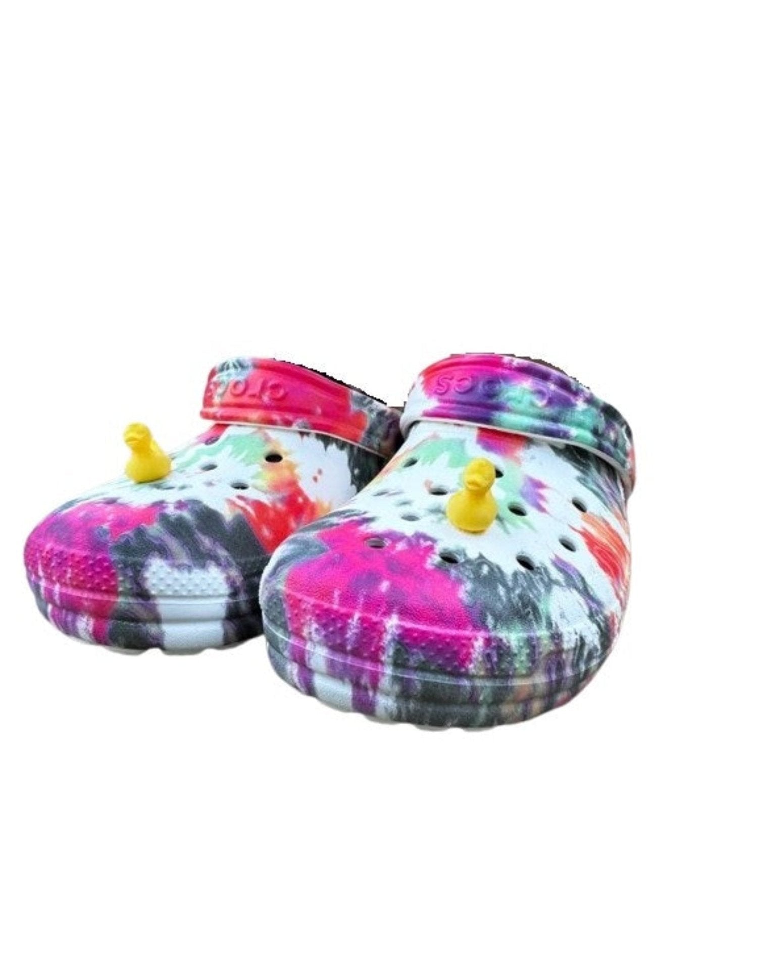 Plastic Duck Shoes Charms - Cute Baby Duck Charms in Multicolors