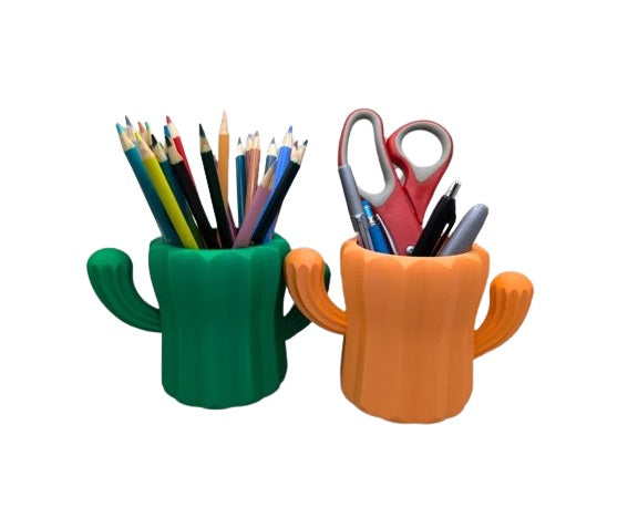Cactus Pencil Holder for Desk for Kids, Office Decor - Cute Desk Decor Pen Pot