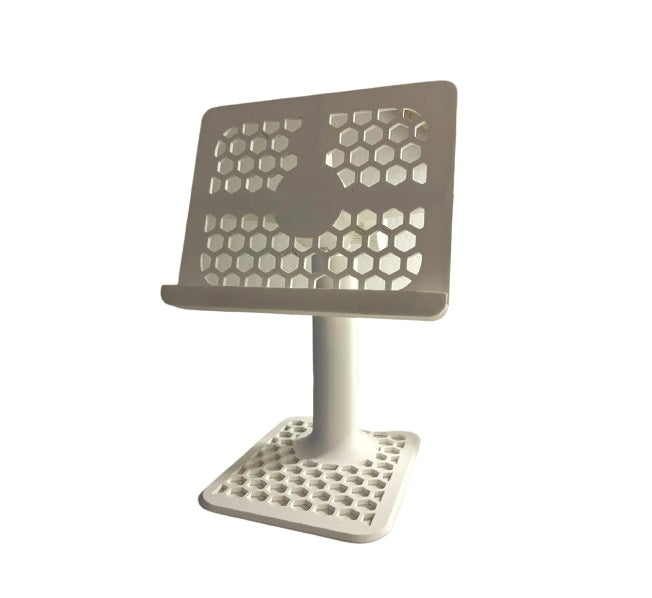 Versatile Stand for iPad & Tablets - Durable Plastic Tablet Holder for Desk