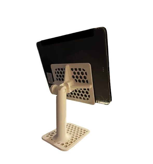 Versatile Stand for iPad & Tablets - Durable Plastic Tablet Holder for Desk