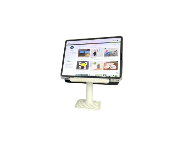 Versatile Stand for iPad & Tablets - Durable Plastic Tablet Holder for Desk