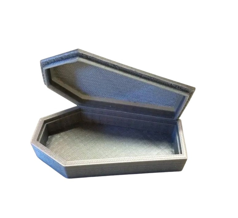 Small Coffin Storage Box - Halloween Decor Coffin-Shaped Container for Spooky Storage