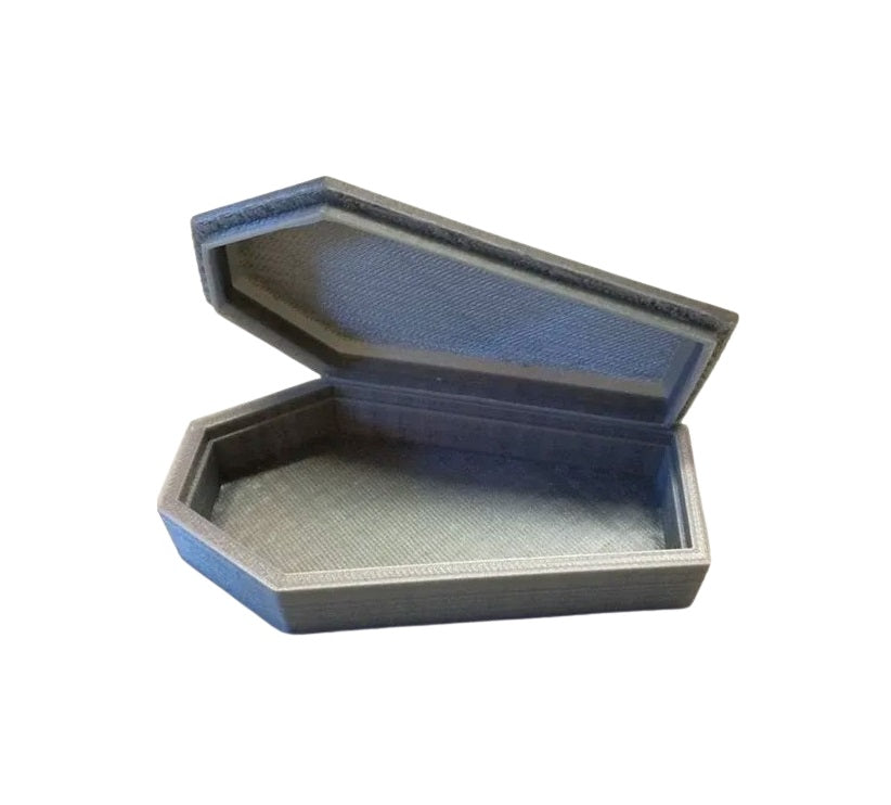 Small Coffin Storage Box - Halloween Decor Coffin-Shaped Container for Spooky Storage