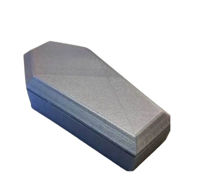 Small Coffin Storage Box - Halloween Decor Coffin-Shaped Container for Spooky Storage