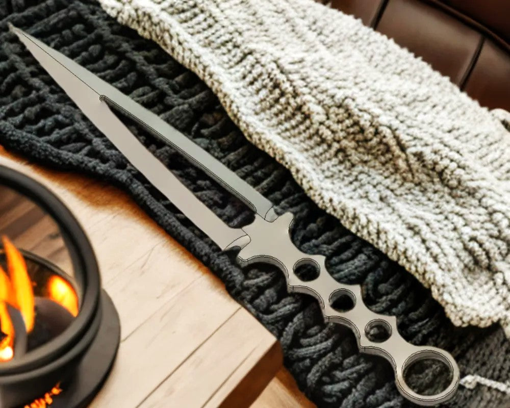 Skeletonized Dagger - Lightweight Plastic Dagger for Costumes and Display