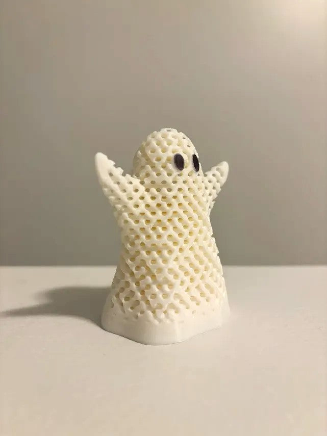 Volumetric Ghost Halloween Decoration - Spooky Indoor Decor Plastic Ghost