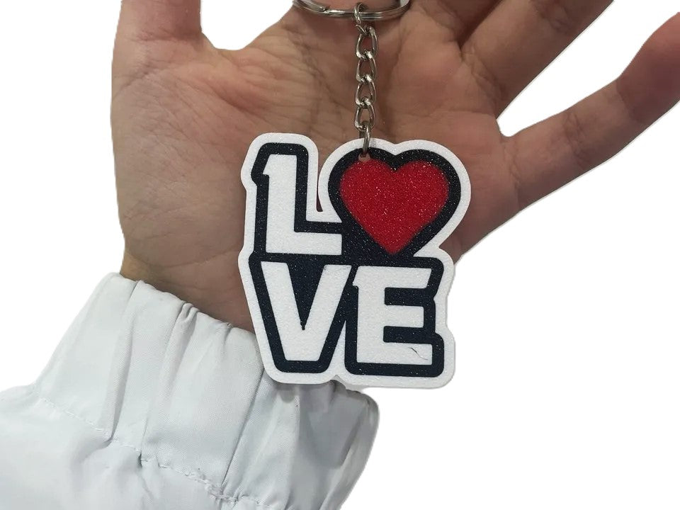 Love Keychain for Valentine's Day - Plastic | Keychain Gift for Valentine's Day