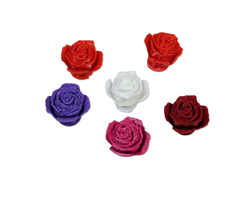 6 Pcs Rose Flower Shoe Charm for Valentine's Day – Romantic Shoe Accessories