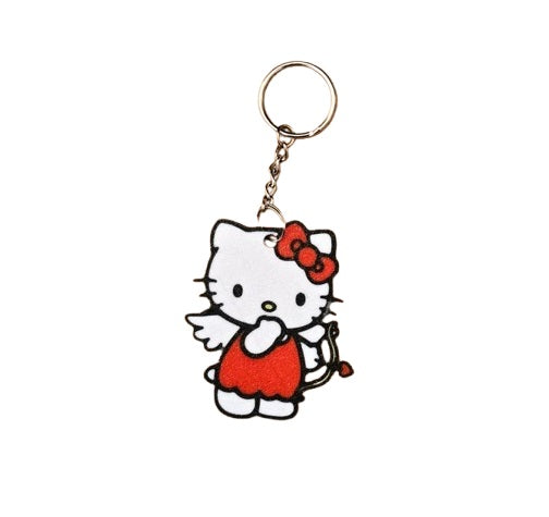 Hello Kitty Angel Valentine Keychain– Adorable Bag Accessory for Valentine Day