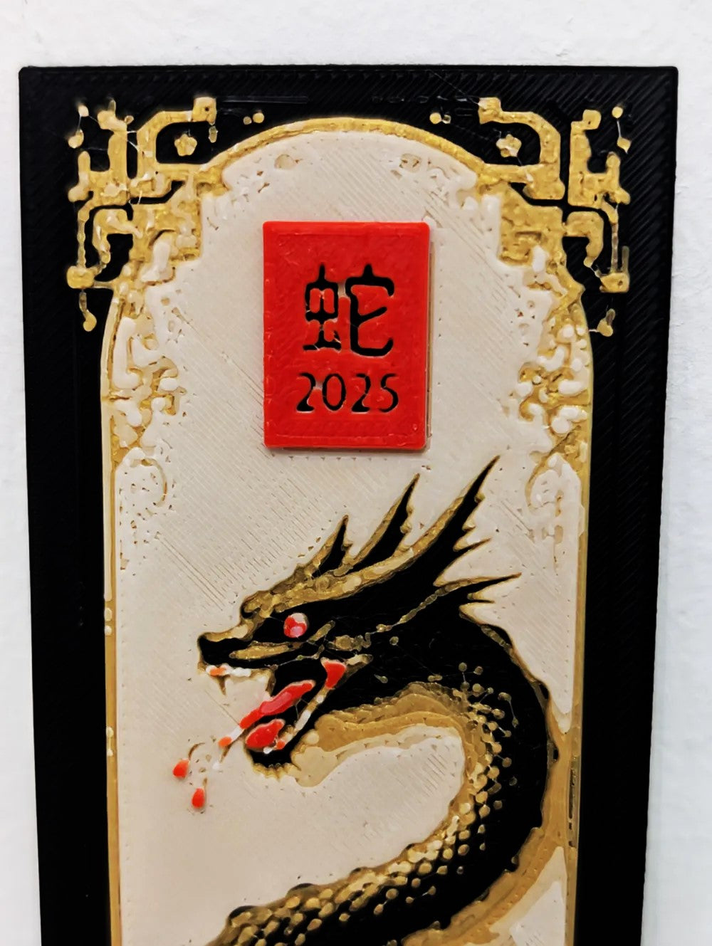 Year of the Snake Bookmark - Happy New Year 2025 for Chinese New Year (Plastic)