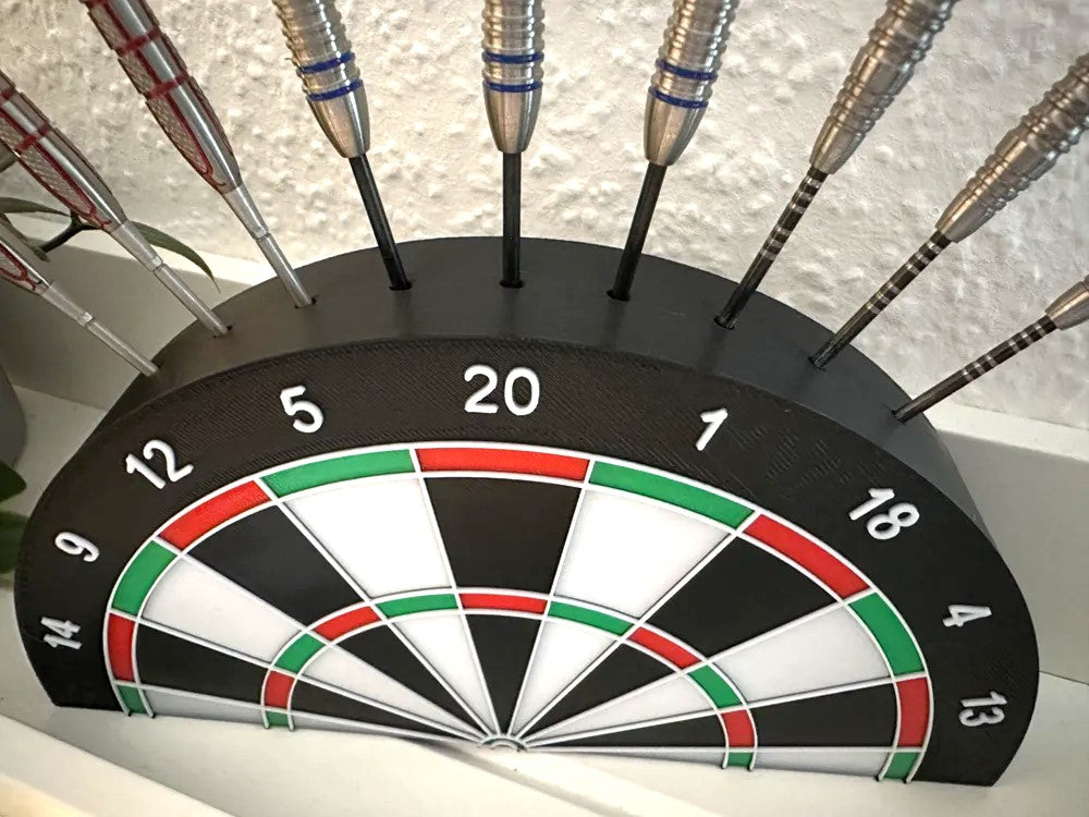 Darts Display Stand – Half Dartboard Design for Showcasing Darts Collection