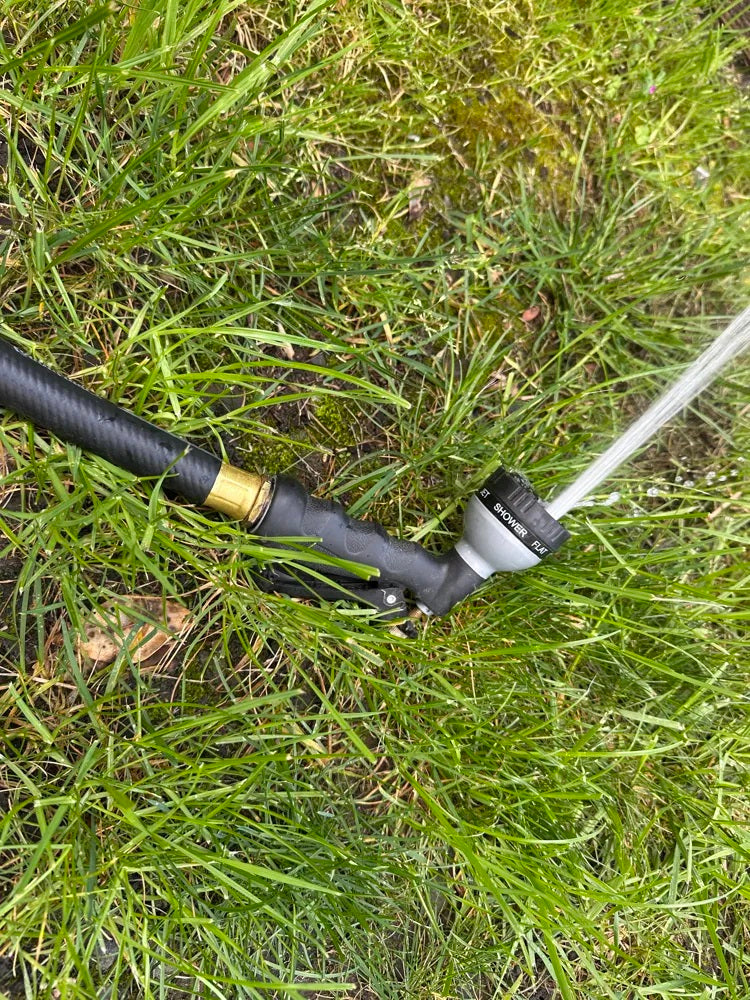 Hose Nozzle Garden Sprayer Holder – Wall Mount Storage Solution