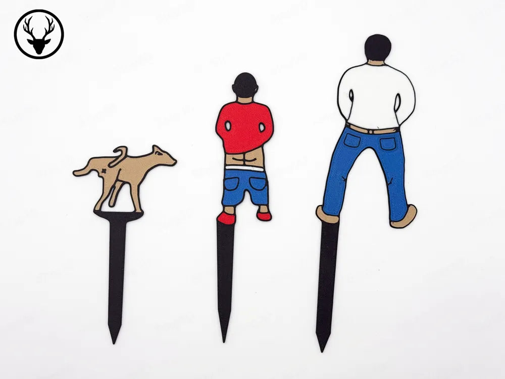 Peeing Plant Stakes – Humorous Garden Decor for Indoor & Outdoor Plants