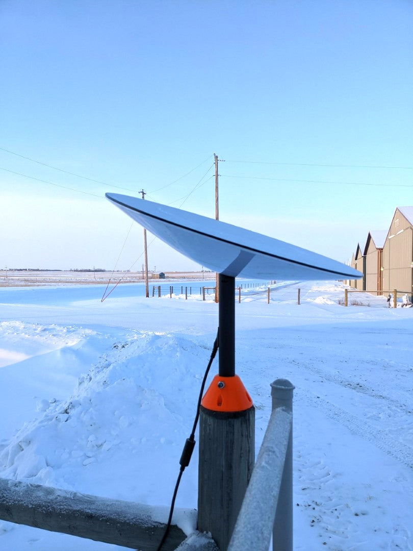 Starlink Dishy Fence Post Mount - Plastic Mount for Pole Without screws