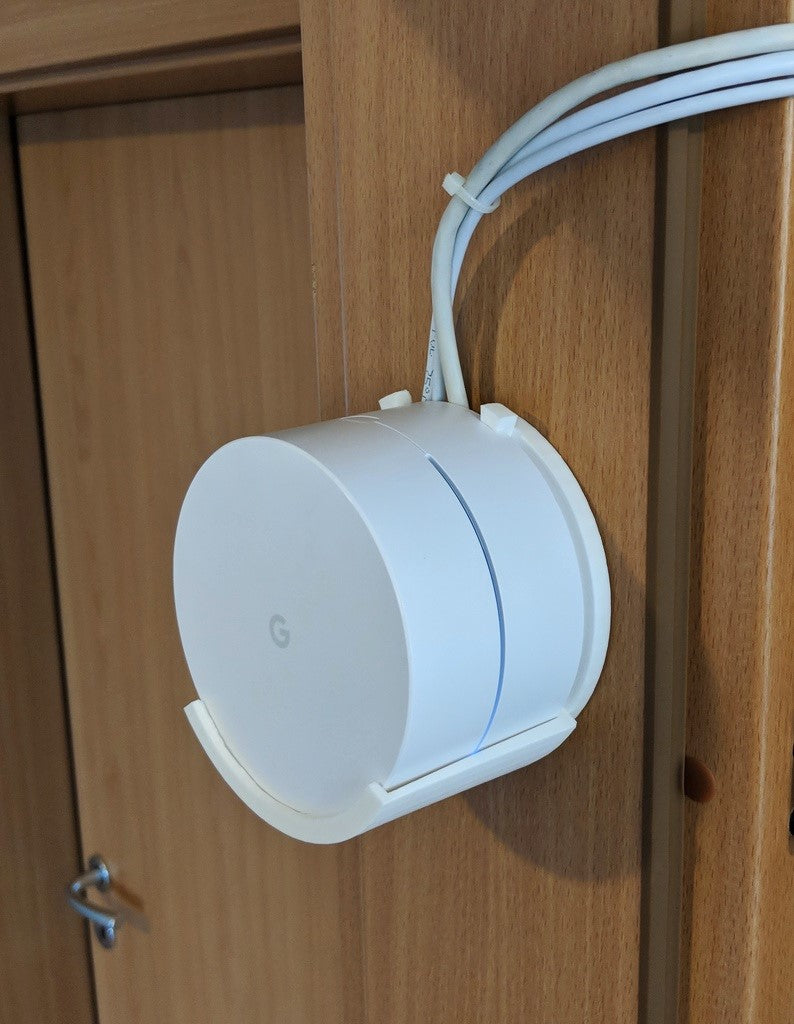Google Wifi (1st Generation) Wall Mount – Space-Saving Bracket for Wifi Router