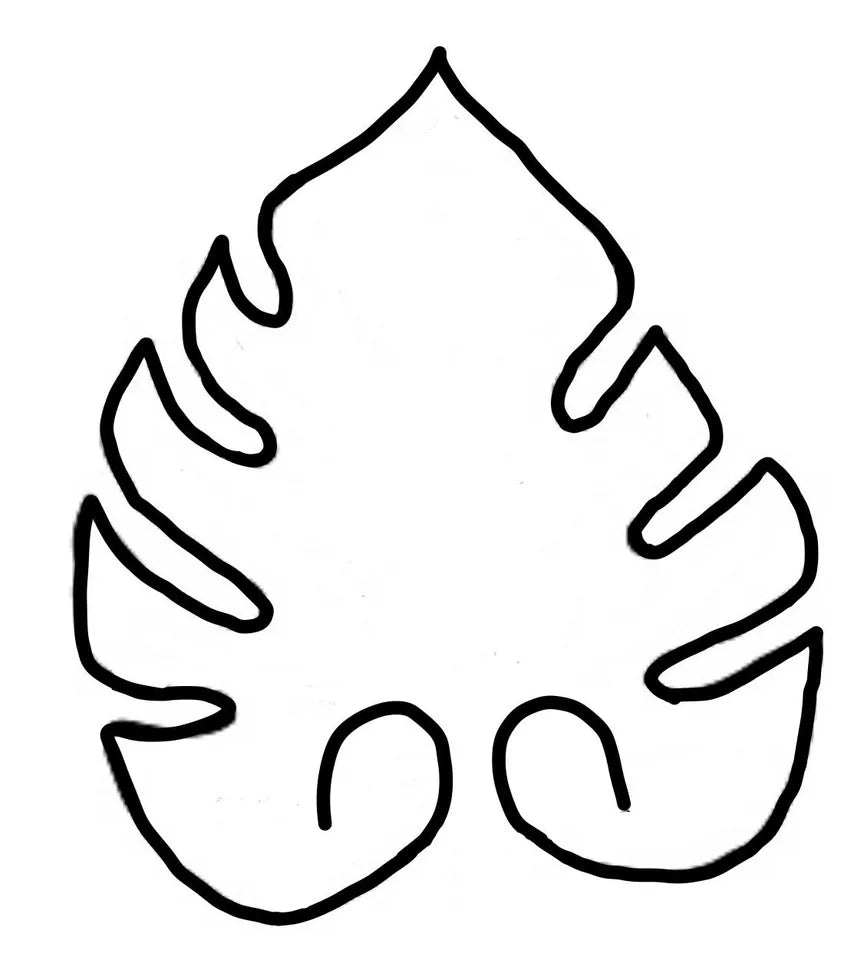 Monstera leaves helper -6 Pcs Plastic Monstera leaves helper Leaf Shape