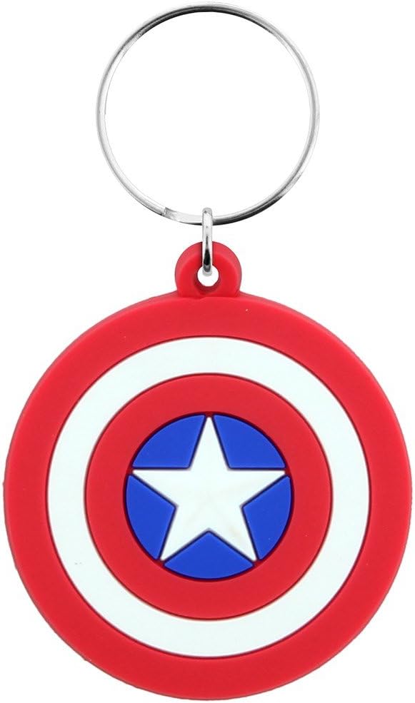 Captain America Shield Gyroscopic Fidget Keyring – Plastic Fidget Toy for Stress Relief
