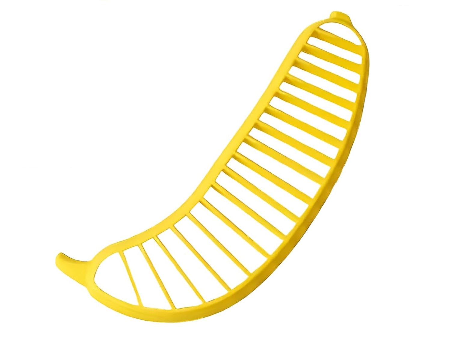 Simple Banana Slicer - Easy and Quick Banana Shaped Plastic Cutter for Banana