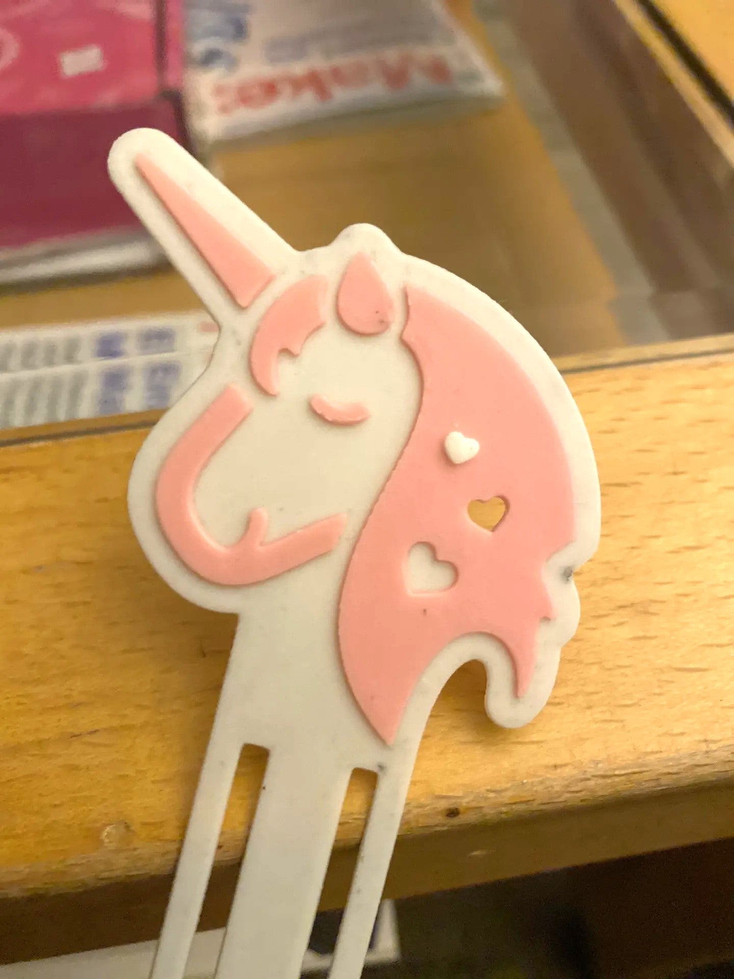 Adorable Pink Unicorn Bookmark – Cute & Whimsical Page Marker for Book Lovers