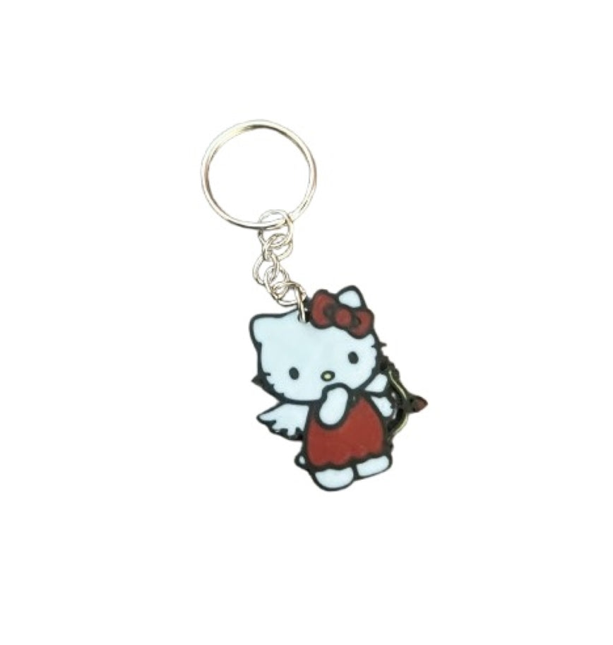 Hello Kitty Angel Valentine Keychain– Adorable Bag Accessory for Valentine Day