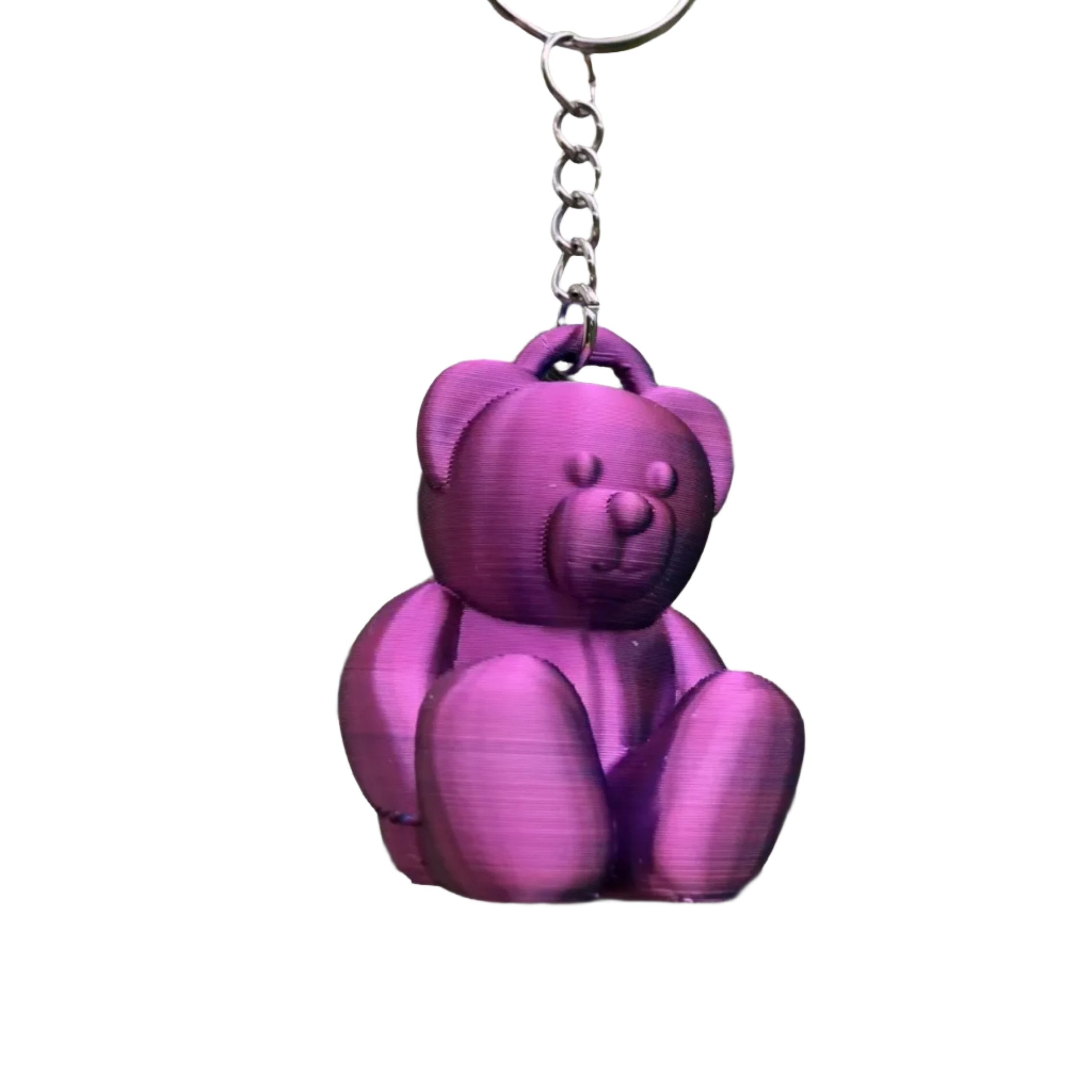 Teddy bear keychain, small bear, beautiful gift - (Random Colors)