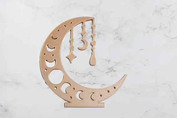 Ramadan Crescent Moon Stand – Elegant Table Decor for Ramadan & Eid
