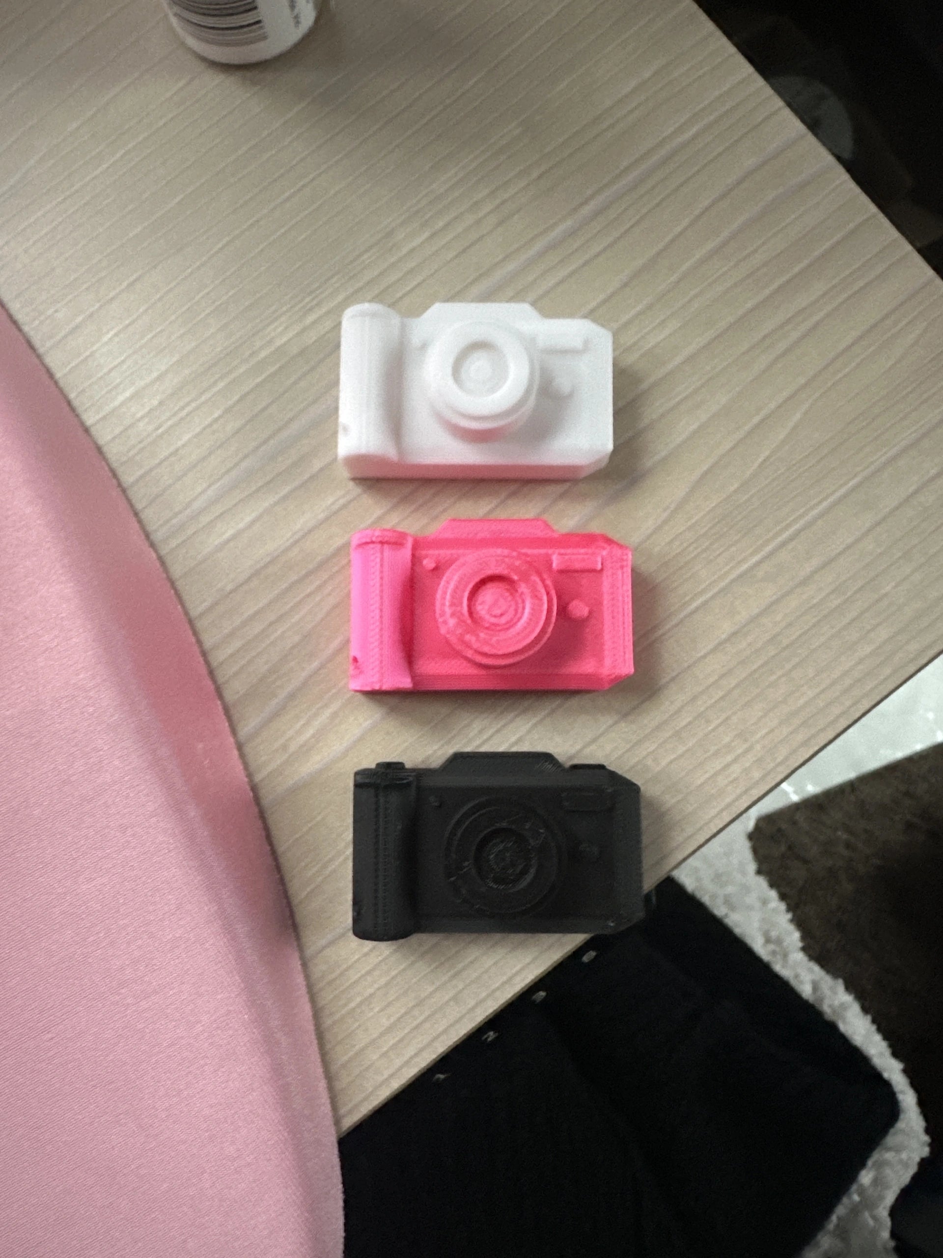 Mini Camera Design Keychain Cute Novelty Ring Child Toy Kids Gift