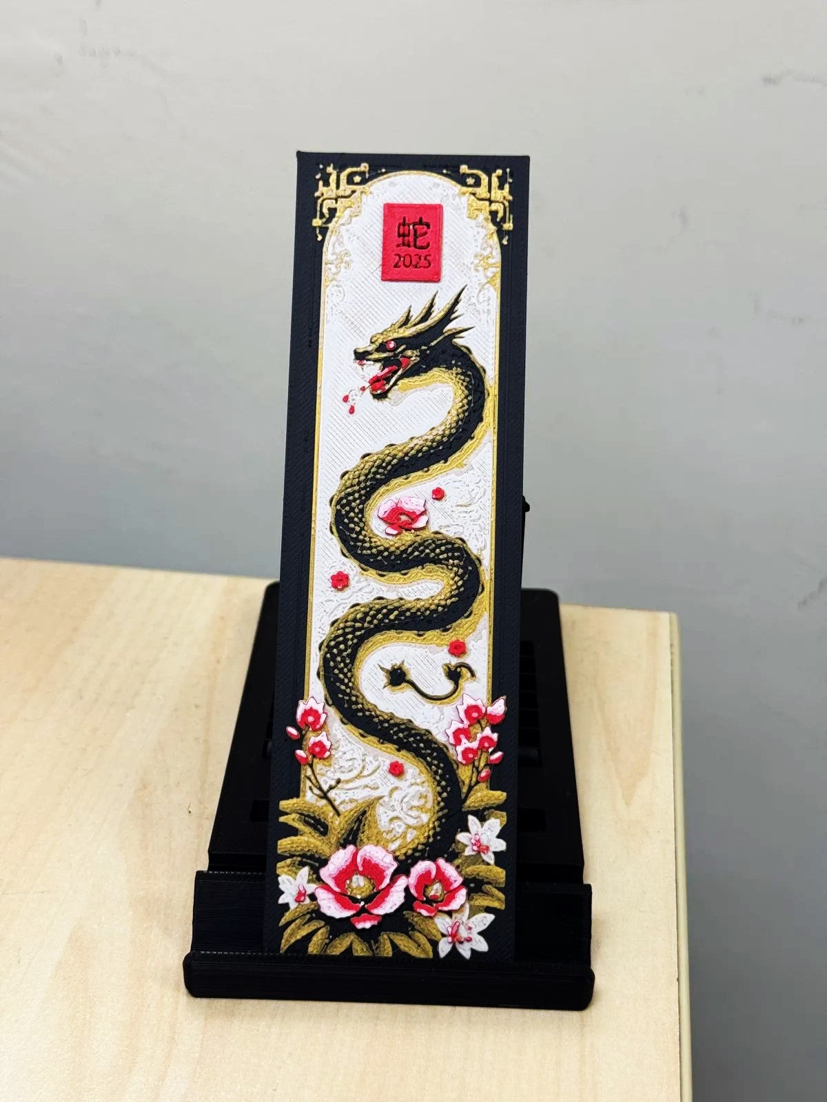 Year of the Snake Bookmark - Happy New Year 2025 for Chinese New Year (Plastic)