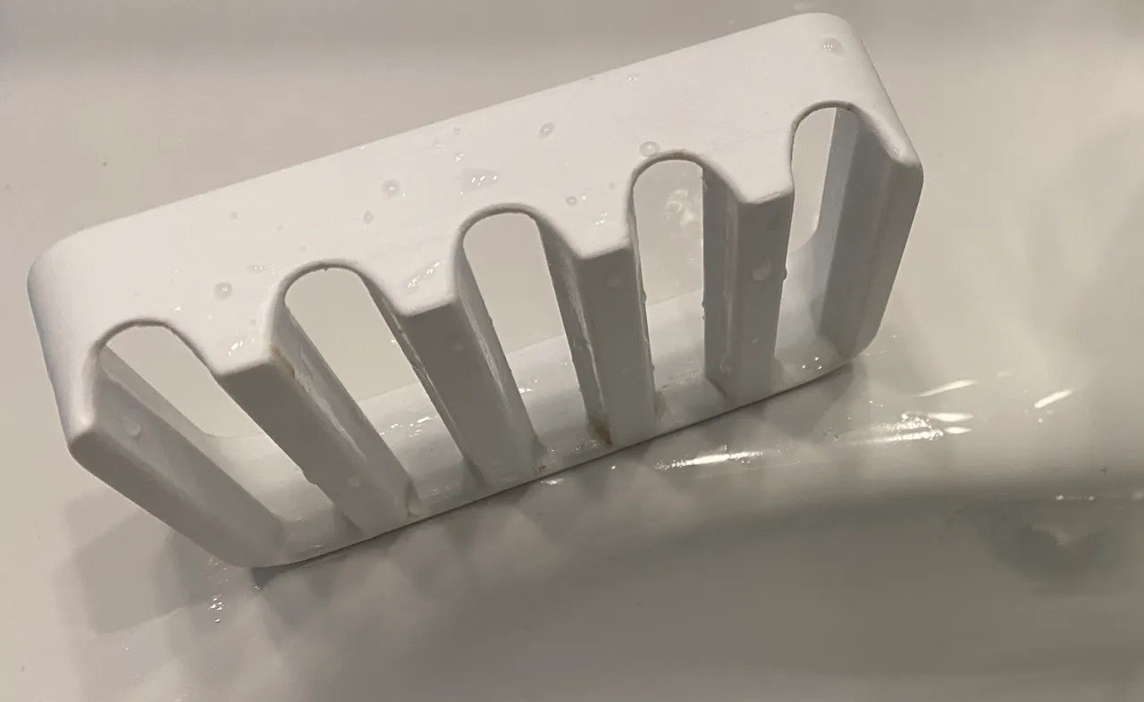 Bathroom Soap Dish Plastic Holder Shower - Bar Soap Holder for Shower UK - White