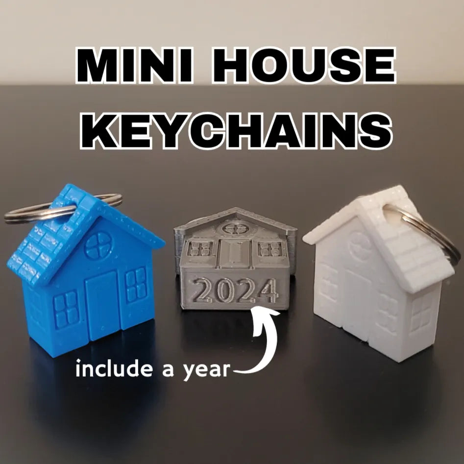 Mini House Keychains, Perfect Gift for new Home Buyers