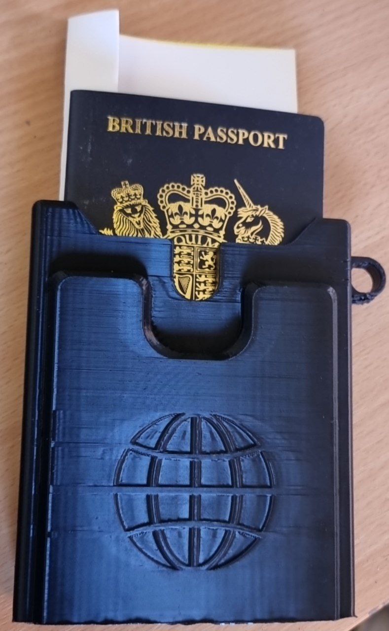 Travel Wallet Passport Holder-Passport Safe Holder with Lock-Light Weight -Black