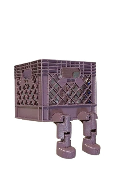 Milk Crate with Flexi Legs - 2 Pcs cute crate flexi with tiny legs