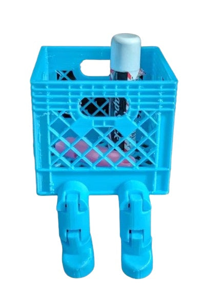 Milk Crate with Flexi Legs - 2 Pcs cute crate flexi with tiny legs