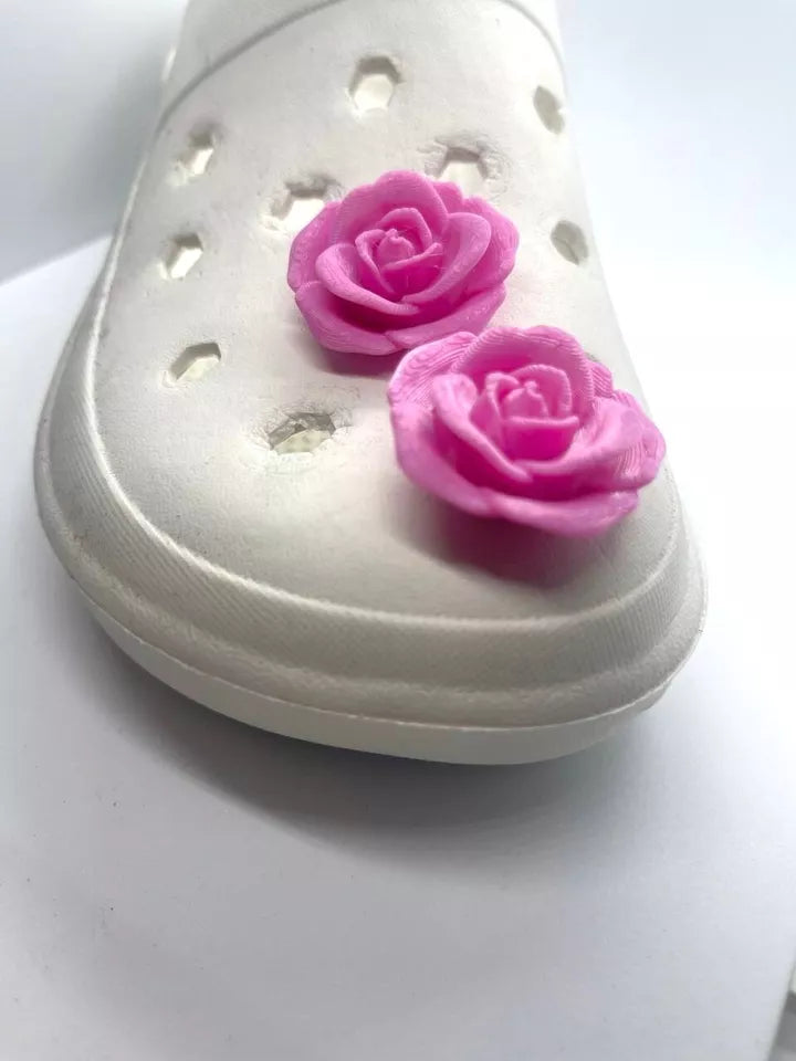 Plastic Rose Charm - Elegant and Durable Shoe Charms for Kids, Boys, Girls, and Adults