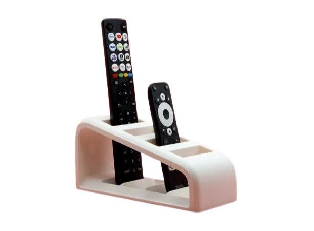 Loop TV Remote Control Holder Table Storage Box 4 Grid Desktop Tidy Organizer