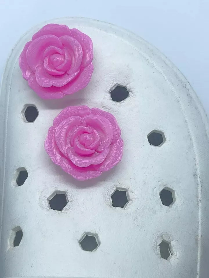 Plastic Rose Charm - Elegant and Durable Shoe Charms for Kids, Boys, Girls, and Adults