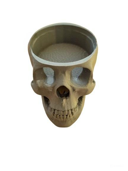 Skull Candle Tealight Holder - Halloween Spooky Skull (Tea Lights not included)