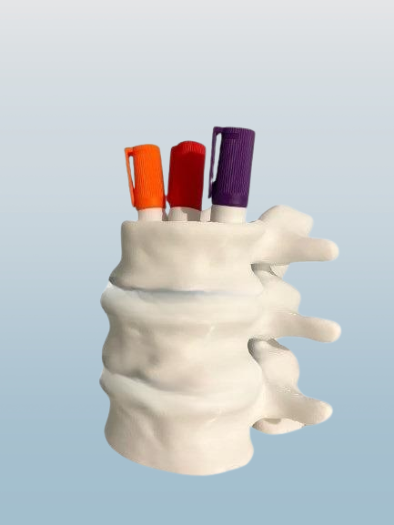 Vertebrae-Inspired Pen Holder - Unique Spine Design Desk Organizer for Halloween