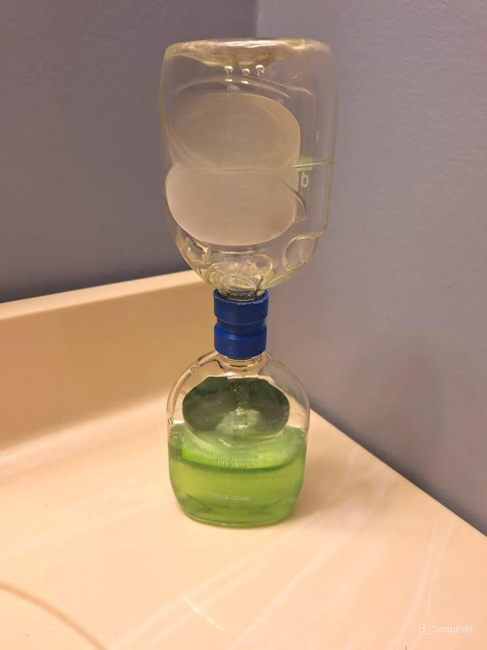 Bottle Transfer Cap Convenient Liquid Transfer Solution for Shampoo & Hand Soap